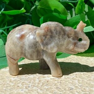 Flashy Moonstone Elephant